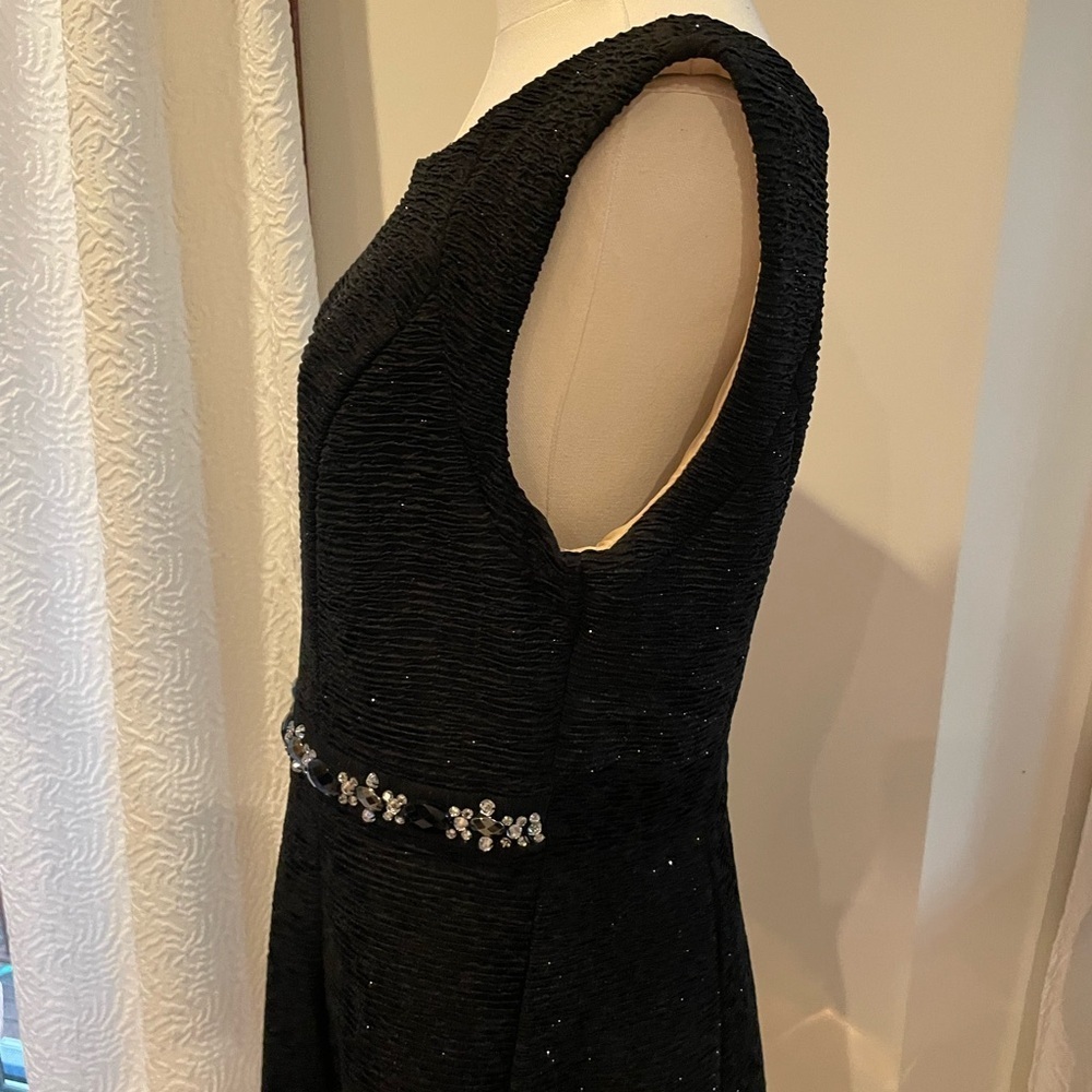 Scarlett Elegant Black Sleeveless Rhinestone Glitter Dress EUC 12 - Picture 4 of 6